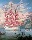 Vladimir Kush Arrival of the Flower Ship painting